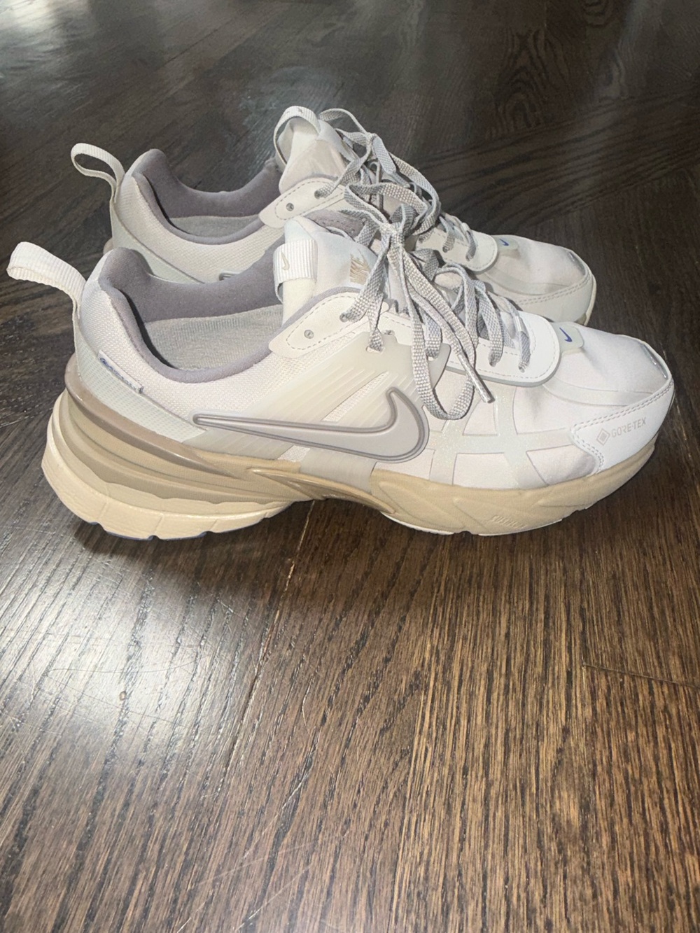 Nike V2 Run Sneaker | White and Beige
